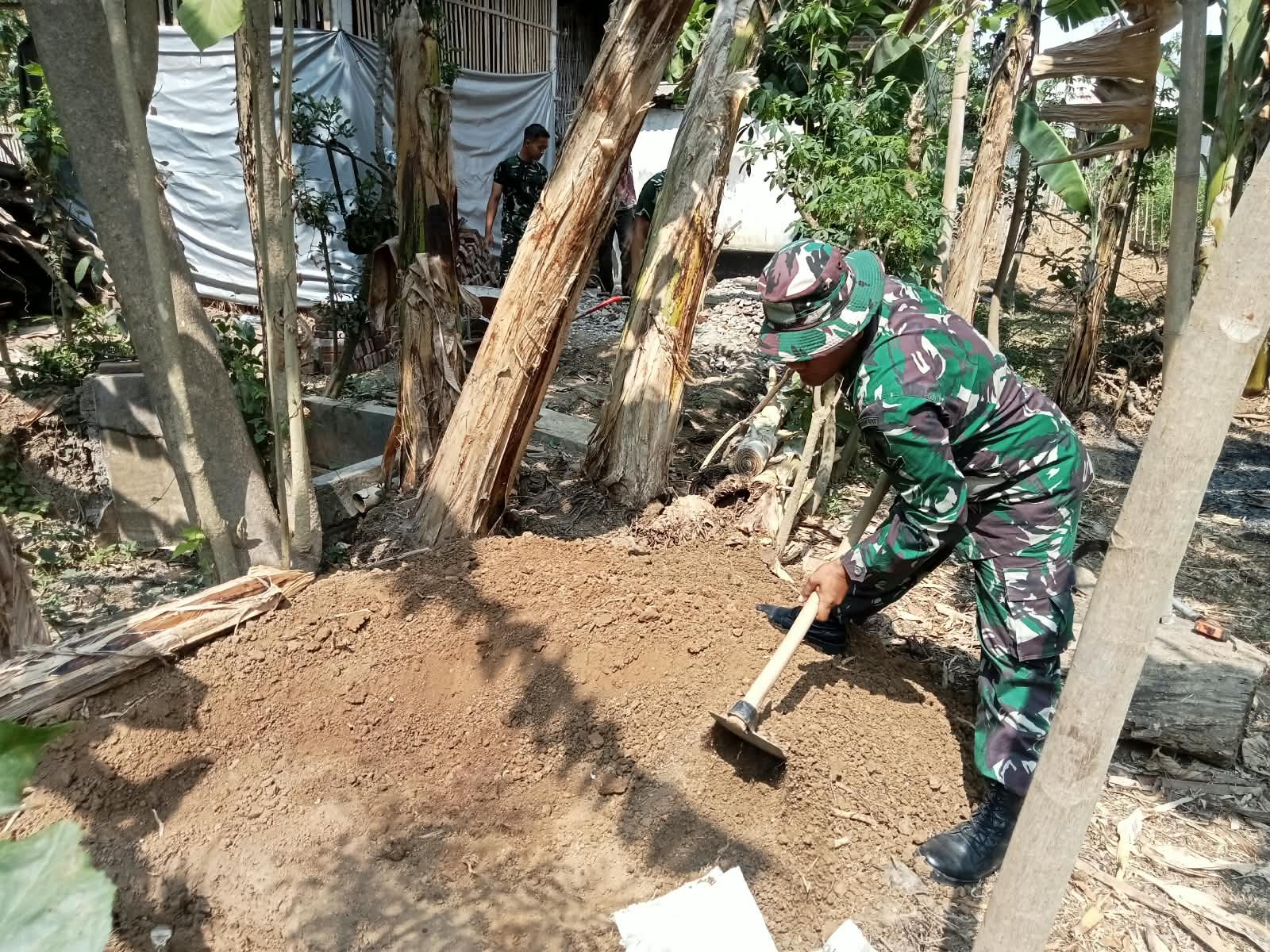 Pembangunan Rumah Suparlan Mulai Dimulai oleh Satgas TMMD di Tulungagung
