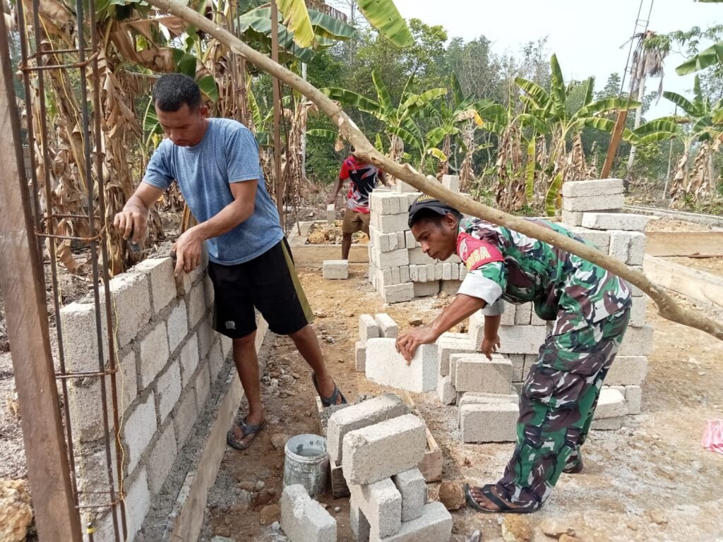Transformasi Hunian Desa Melalui Kerjasama Satgas TMMD ke-130