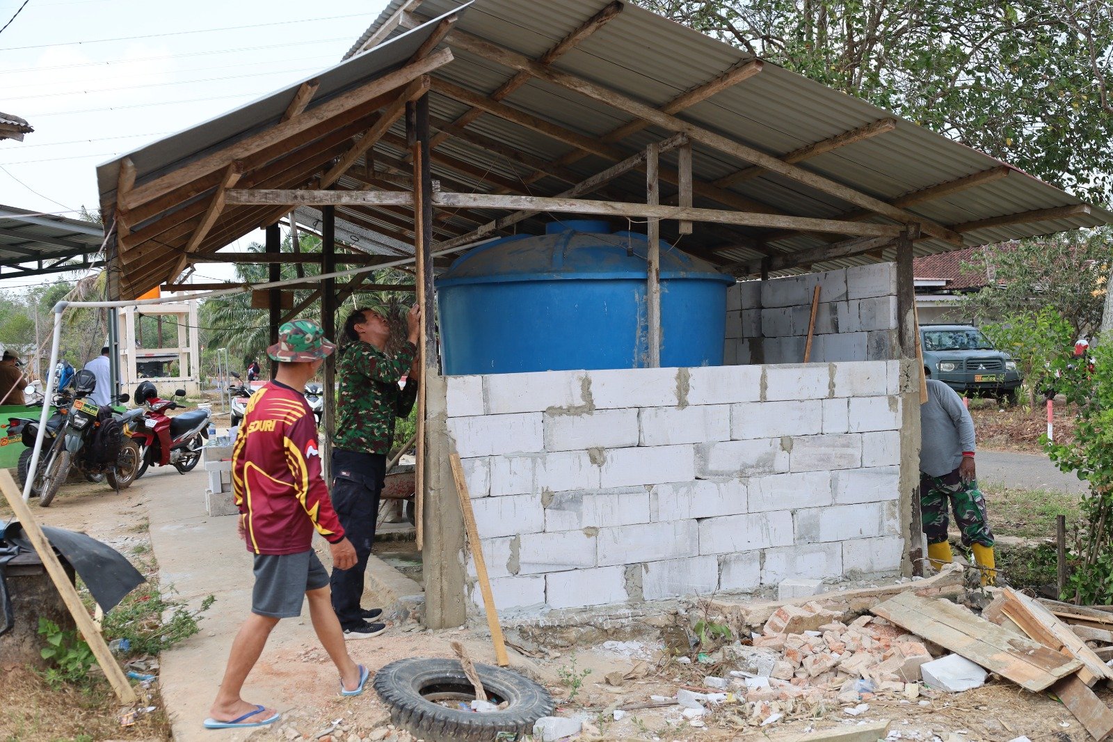 Pembangunan Tempat Wudhu di Mushola Istiqomah Dapat Respon Positif Masyarakat