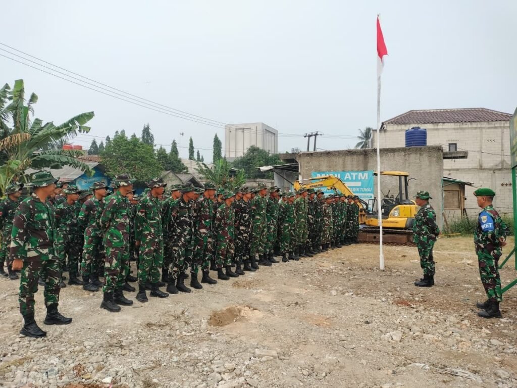 Satgas TMMD ke-130 Awali Program dengan Apel Pagi di Tigaraksa